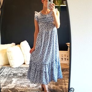 Blue floral sundress